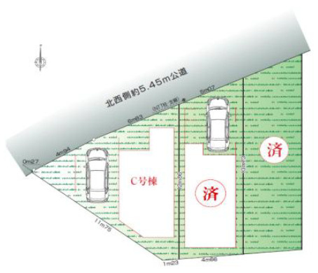 杉並区井草1丁目　駅近×ZEH水準住宅　最終1棟の区画図