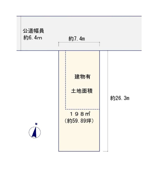 南田辺　新築戸建用土地の区画図