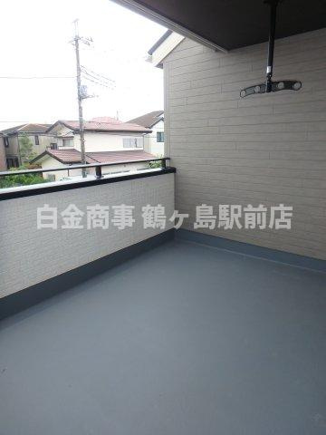 坂戸市鶴舞新築戸建のバルコニー
