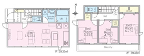 小平仲町第1期　全1棟　1号棟の画像