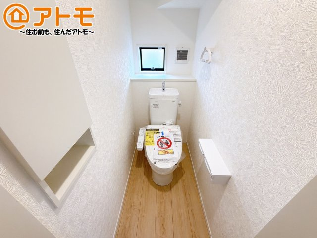 【トイレ】 | 焼津市飯淵第1　新築戸建　全1棟 | 毎日使うトイレだからこそ機能性を重視したいですよね！温水洗浄便座で快適な時間をお過ごしください♪