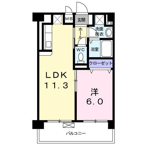 横網　リバーイーストの間取り