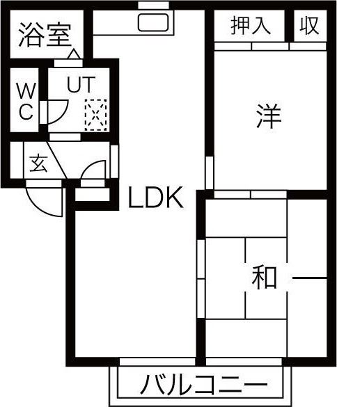 アーバンハイツ御幸山A棟の間取り