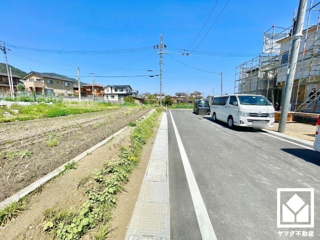 大津市穴太１丁目　Ⅱ期　2号地の前面道路含む現地写真|4月11日　現地写真更新