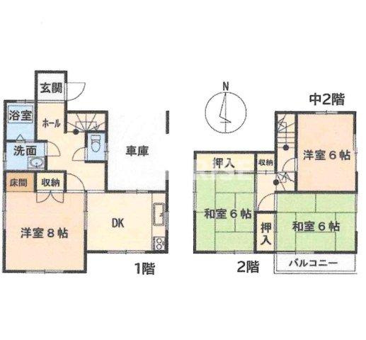 浅井町戸建　２のバルコニー