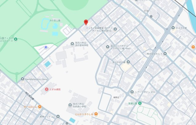 加古川市別府町新野辺　土地の地図