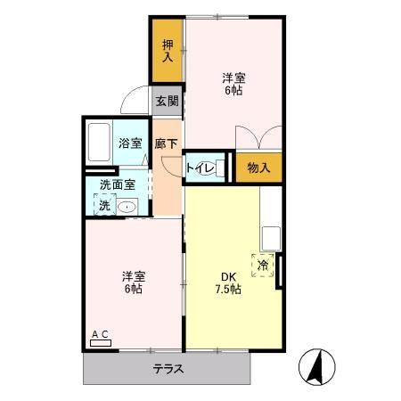 カネダイハウス３の間取り