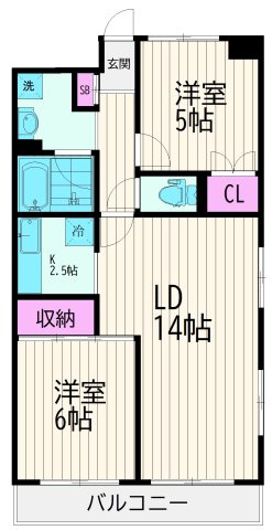 【間取り】 | 御殿山ハイツ