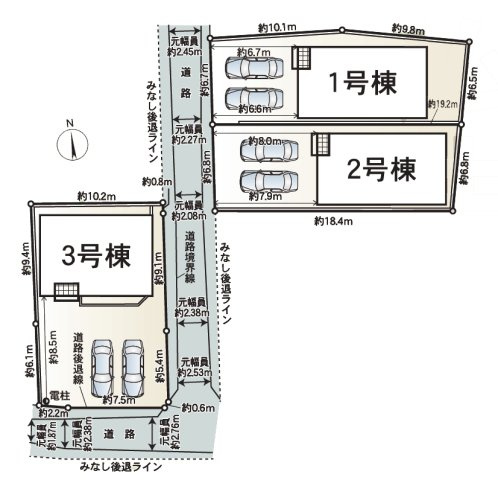 【区画図】 | 知多郡東浦町大字石浜字青木60-1『仲介料無料』新築戸建て | 2号棟