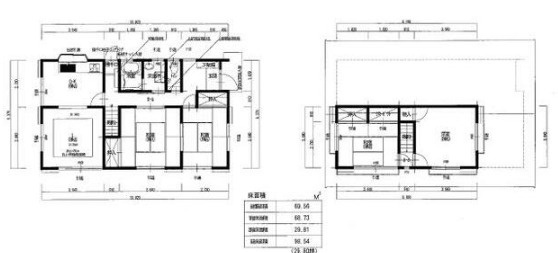 田寺東3丁目貸家の間取り