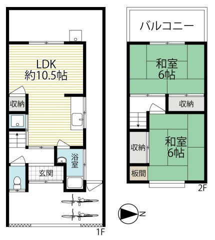 ２０２６年３月リフォーム完了◆地下鉄東西線「小野」駅徒歩９分◆山科区小野荘司町の間取り