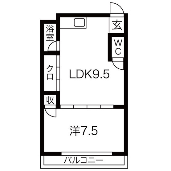【間取り】 | コーポ寿