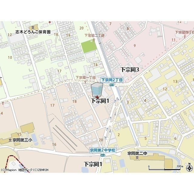 アムールMoonの地図