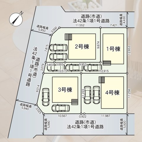 北九州市八幡西区貴船台第1の区画図