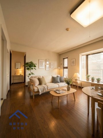 西新パークマンションの居間・リビング