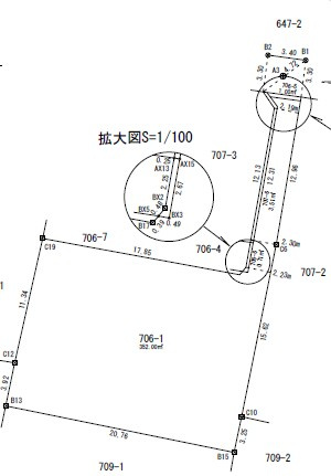 北堀　土地の土地図