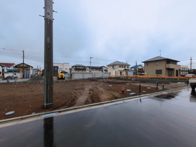 ふじみ野市仲２丁目の売地の前面道路含む現地写真