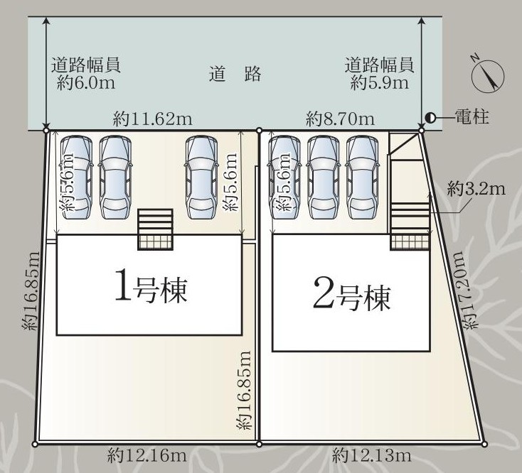 阿久比町草木東郷78番の一部『仲介手数料無料』新築戸建ての区画図