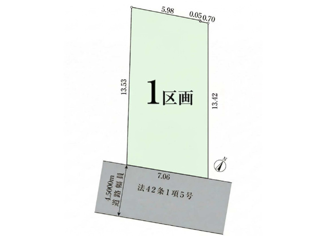 【区画図】 | 小田急線「柿生」条件なし土地