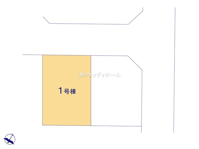 越谷市東越谷15期　新築一戸建て　1号棟の区画図
