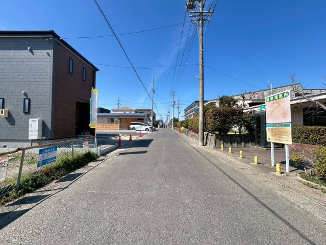リーブルガーデン　一宮市時之島第7　全19区画分譲の前面道路含む現地写真|■前面道路　■ヤマダ不動産　株式会社リライフ　
■夢のマイホーム購入をフルサポートします！