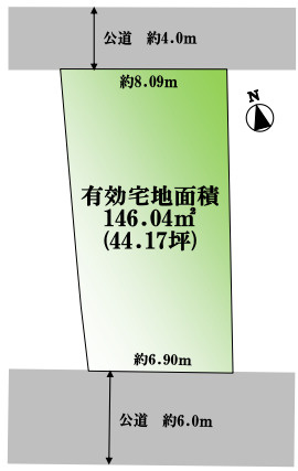 東麻布２　土地の区画図
