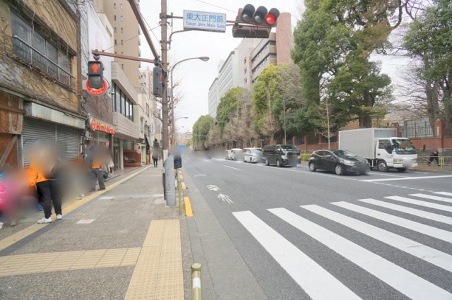 本郷６　土地の前面道路含む現地写真|東側　公道　幅員約21.0m
