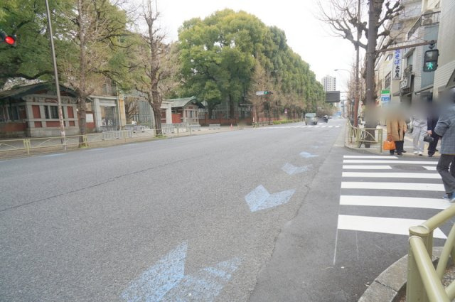 本郷６　土地の前面道路含む現地写真|東側　公道　幅員約21.0m
