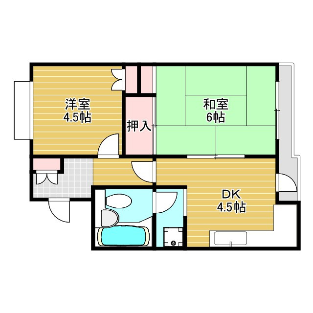 ライオンズマンション豊中第2の間取り