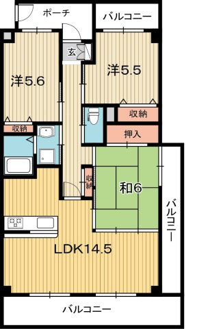 リヴィエール大高の間取り