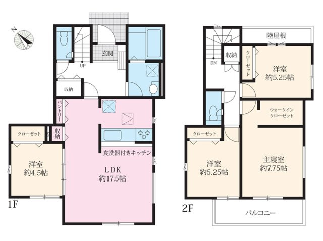 守山区上志段味6期(全4棟)の間取り