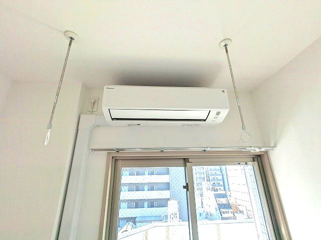 GRANSITE蔵前の設備|洋室、取り外し可能な室内物干し設備