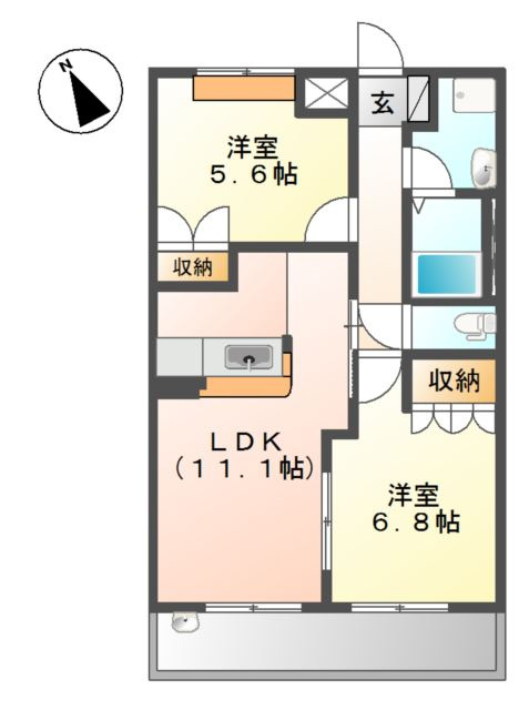 プラシードの間取り