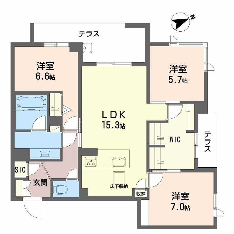アルテーヌ浜寺元町の間取り