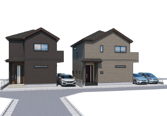 【外観パース】 | 加古川市東神吉町出河原（全2）　A号棟