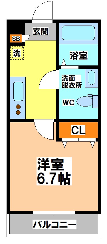 小金井市梶野町４丁目の賃貸マンションの間取り
