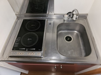 【キッチン】 | レオパレス徳島 | コンパクトなキッチンで掃除もラクラク