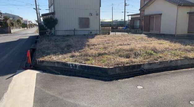 【前面道路含む現地写真】 | つくばみらい市山谷　売地　107坪 | 角地につき日当たり・風通し良好です☆