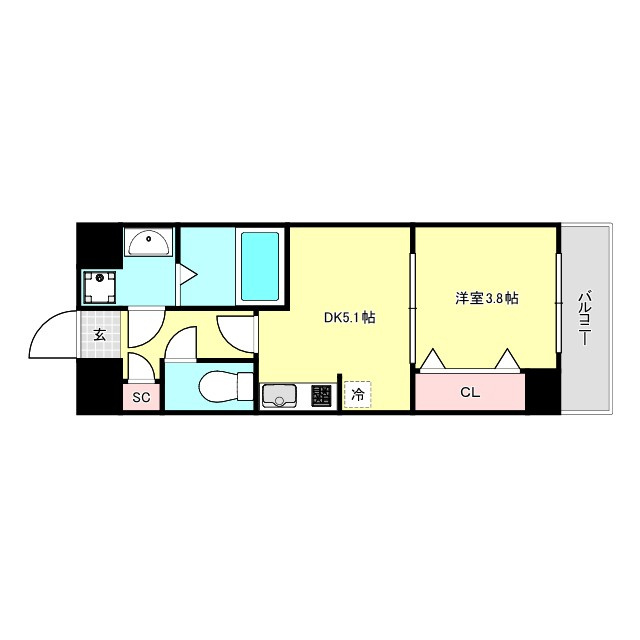 ARCA九条の間取り