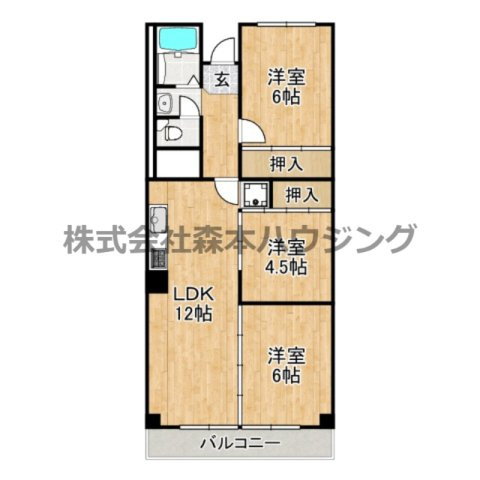 【間取り】 | 　松栄畷ハイツ