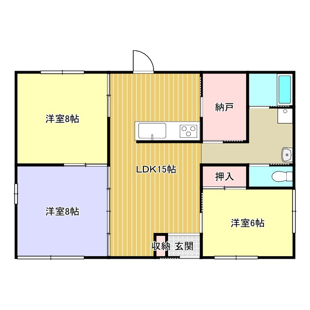 西条市大町396-2　中古戸建の間取り