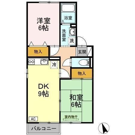 ハウジング島田　A棟の間取り