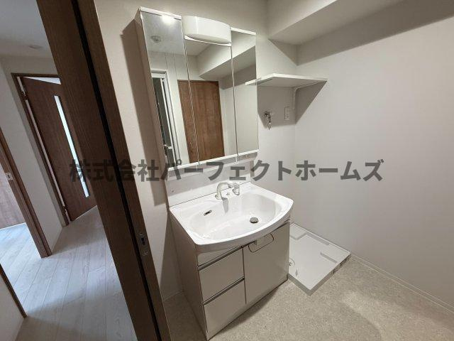 ボンヌ・サンテ枚方公園駅前の洗面所|使いやすい洗面所です