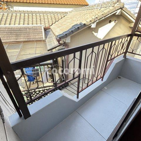 川勝町車庫付き戸建てのバルコニー