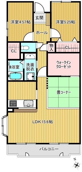 トーカンマンション平針Ⅱの間取り