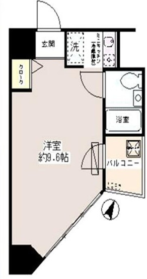 【間取り】 | パーク・ノヴァ巣鴨 | 南東向きのお部屋なので、陽当たり・通風良好です！