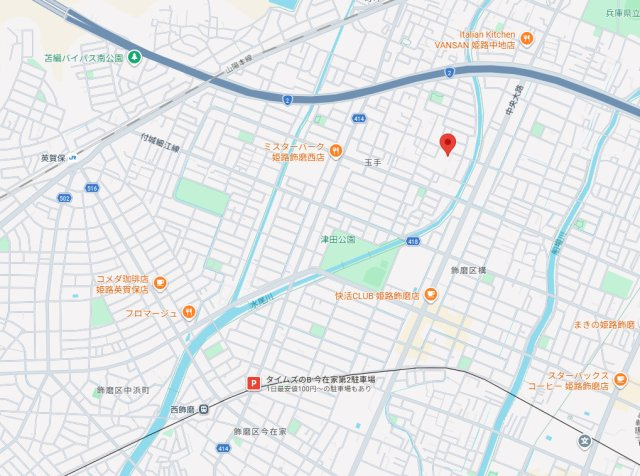 【地図】 | 姫路市玉手3期（全1棟）1号棟