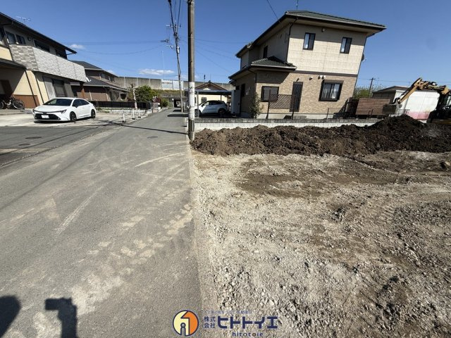 室岡3区画分譲地の外観
