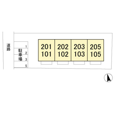 コーワハイムの区画図