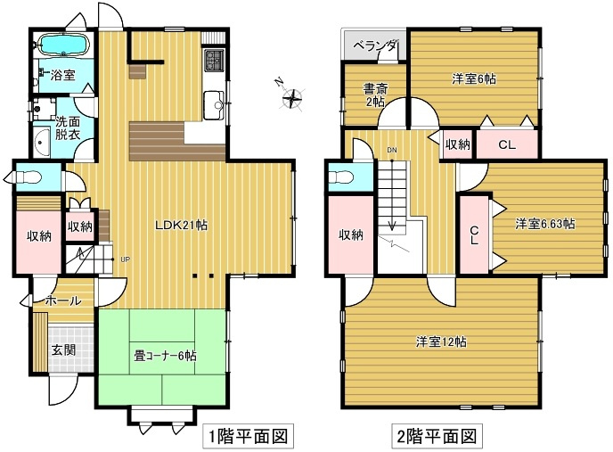 　☆豊田市駒場町　３ＳＬＤＫの戸建☆の間取り